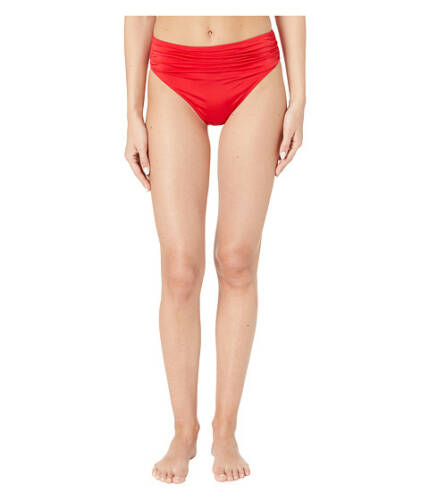 Imbracaminte femei stella mccartney ballet draped high-waist bikini bottoms redfuxia