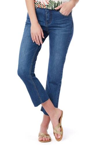 Imbracaminte femei supplies by union bay aliya cropped bootcut jeans shasta blue