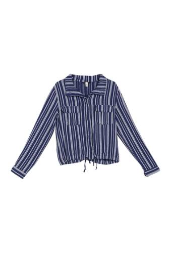 Imbracaminte femei supplies by union bay lenny stripe print jacket marine blue