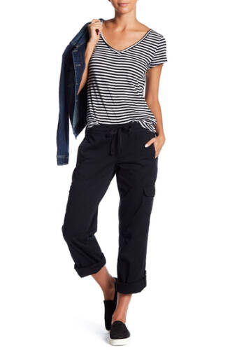 Imbracaminte femei supplies by union bay lilah rolled cargo pants black