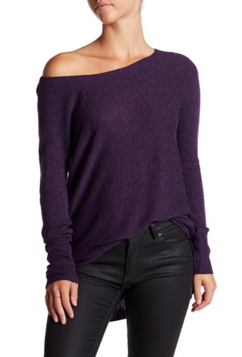 Imbracaminte femei susina boatneck highlow tunic sweater purple plum heather