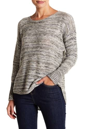 Imbracaminte femei susina marled highlow pullover sweater regular petite grey ebony marl