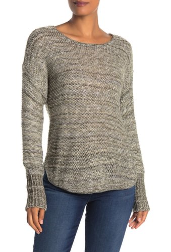 Imbracaminte femei susina marled highlow pullover sweater regular petite zdnu olive marl