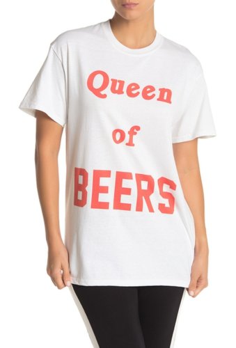 Imbracaminte femei the laundry room queen of beers tour t-shirt white