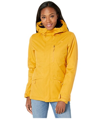 Imbracaminte femei the north face thermoball eco snow triclimate jacket golden spice heather