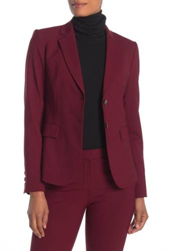 Imbracaminte femei theory carissa stretch wool classic suit jacket deep mulberry