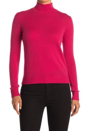 Imbracaminte femei theory mock neck cashmere sweater bright magenta