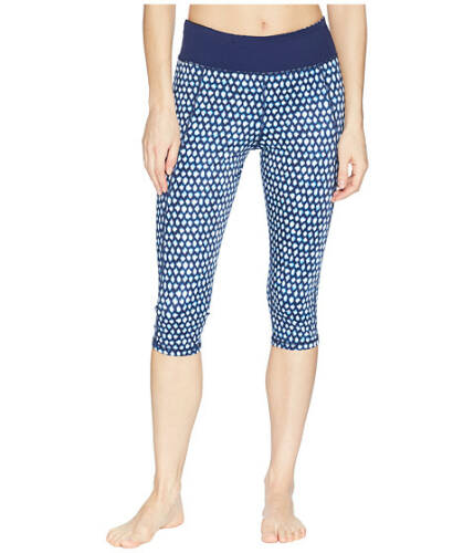 Imbracaminte femei tommy bahama active patchwork reversible capri leggings cover-up mare navy