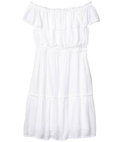 Imbracaminte femei tommy bahama caicos crinkle off-the-shoulder short dress white