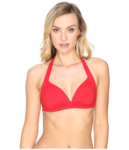 Imbracaminte femei tommy bahama pearl halter bikini top poppy red