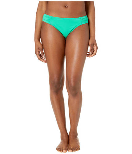 Imbracaminte femei tommy bahama pearl side-shirred hipster bikini bottom caribbean green