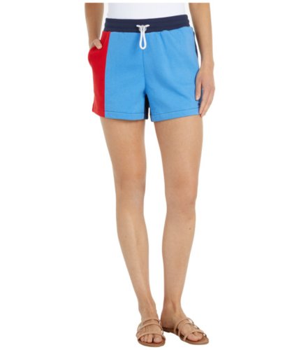 Imbracaminte femei tommy hilfiger adaptive sweat shorts with drawcord and pull-up loops black irisold skool redmulti