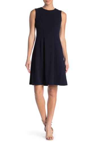 Imbracaminte femei tommy hilfiger basic fit and flare dress sky captain