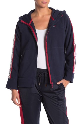 Imbracaminte femei tommy hilfiger sport fleece track jacket navy
