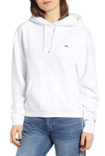 Imbracaminte femei tommy jeans tommy classics hoodie classic white