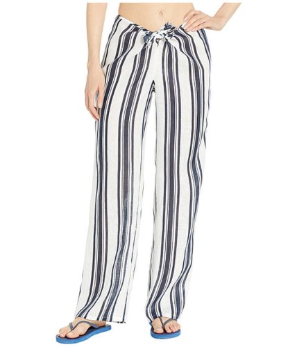 Imbracaminte femei tory burch kellen printed beach pants cover-up bold awning stripe