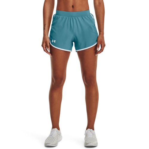 Imbracaminte femei under armour fly by 20 shorts glacier bluewhitereflective