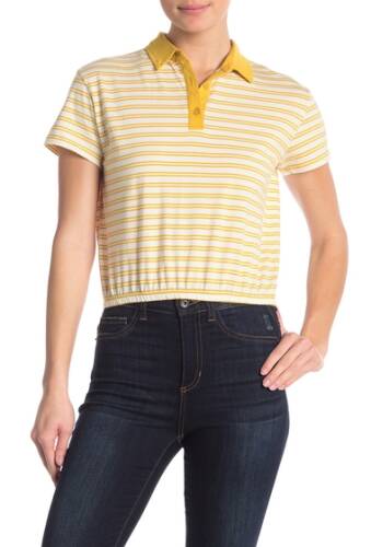 Imbracaminte femei unionbay juliette stripe print polo sunflower