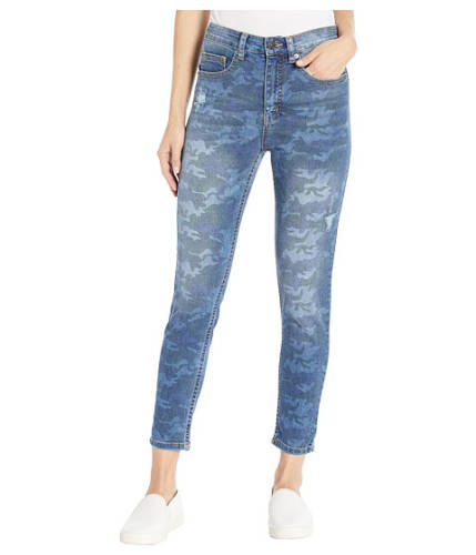 Imbracaminte femei unionbay zadie exposed button camo high-rise jeans in mid blue mid blue