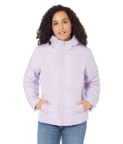 Imbracaminte femei us polo assn basic puffer jacket pastel lilac