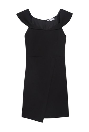 Imbracaminte femei vanity room flutter sleeve sheath dress black