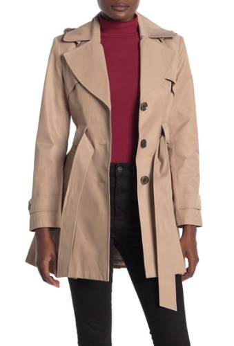 Imbracaminte femei via spiga double breasted water repellent trench coat petite sand