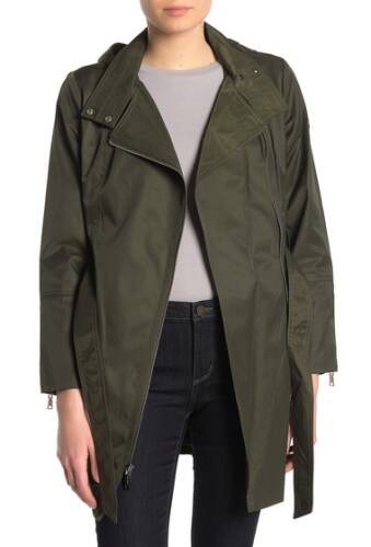 Imbracaminte femei vince camuto belted hooded trench coat basil