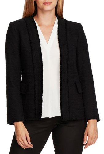 Imbracaminte femei vince camuto cotton tweed jacket rich black