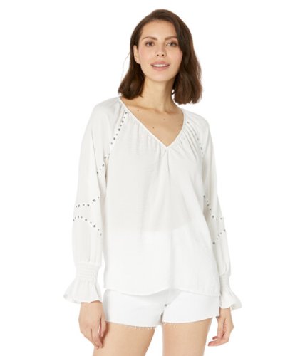 Imbracaminte femei vince camuto embroidered v-neck long sleeve blouse new ivory