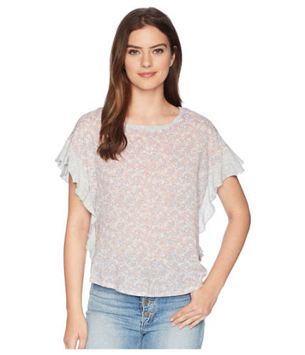 Imbracaminte femei vince camuto floral woven front top french peach