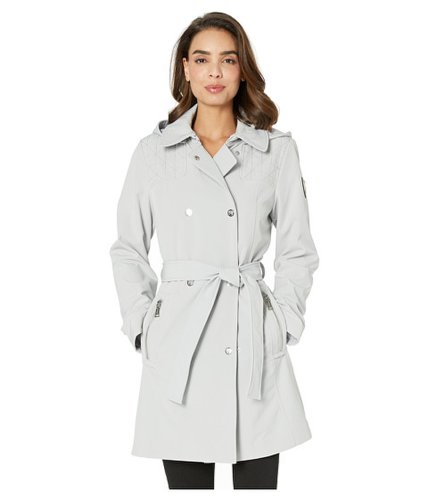 Imbracaminte femei vince camuto hooded softshell jacket v19731 silver grey