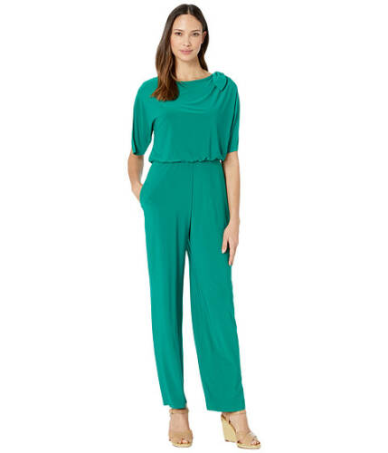 Imbracaminte femei vince camuto ity jumpsuit w bow at shoulder green