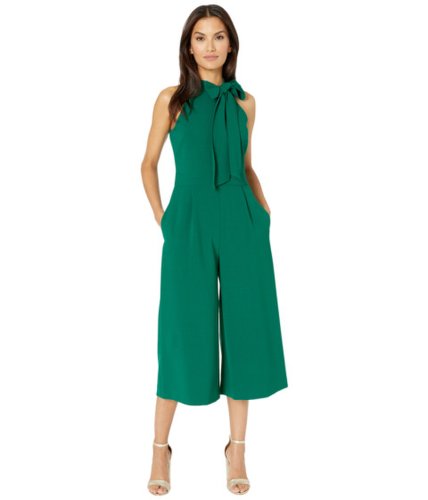 Imbracaminte femei vince camuto kors crepe bow neck cropped jumpsuit green