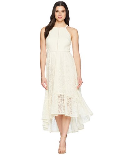 Imbracaminte femei vince camuto lace halter high-low dress with trim inset at bodice ivory