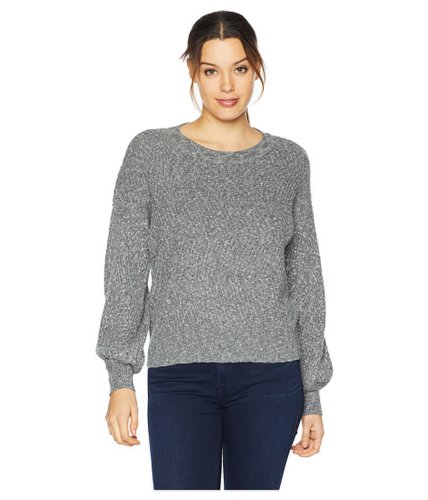 Imbracaminte femei vince camuto long sleeve novelty textured stitch sweater medium heather grey