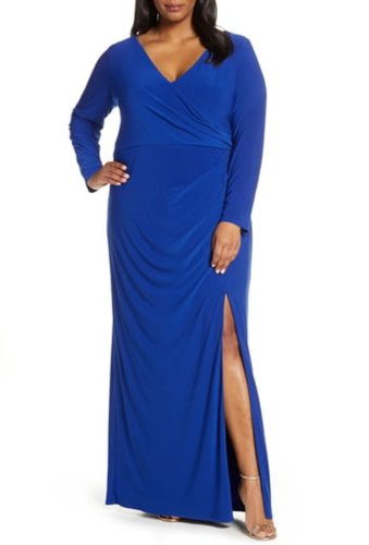 Imbracaminte femei vince camuto long sleeve ruched knit gown cob