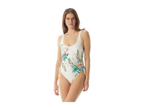 Imbracaminte femei vince camuto pacific grove lace-up one-piece ivory