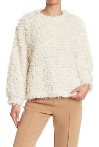 Imbracaminte femei vince camuto popcorn knit pullover sweater pearl ivory