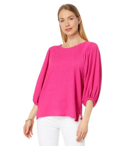 Imbracaminte femei vince camuto puff sleeve knit top modern pink