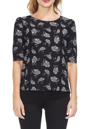 Imbracaminte femei Vince Camuto puff sleeve paisely top rich black