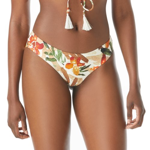 Imbracaminte femei vince camuto seychelles floral shirred smooth fit cheeky hipster bone
