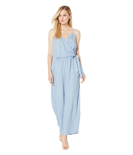 Imbracaminte femei vince camuto sleeveless lyocell wrap front side tie jumpsuit bayside wash