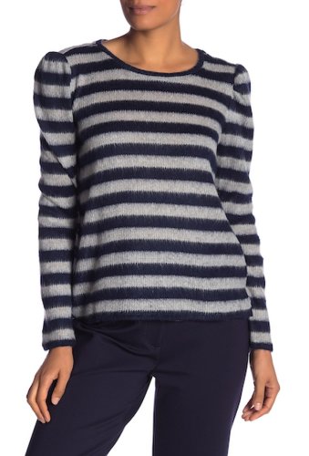 Imbracaminte femei Vince Camuto stripe fuzzy sweater classic na
