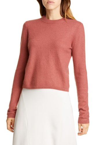 Imbracaminte femei vince fitted crop cashmere sweater rosewood