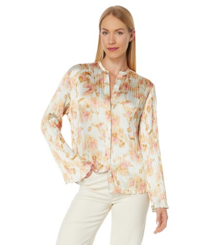 Imbracaminte femei vince flora long sleeve crushed blouse soleil