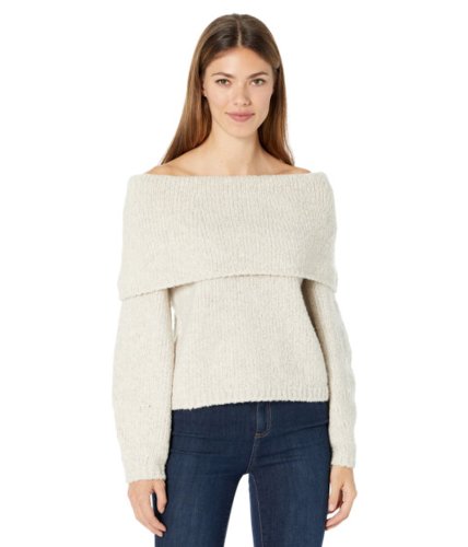 Imbracaminte femei vince off shoulder wool and cashmere blend sweater heather pearl oat