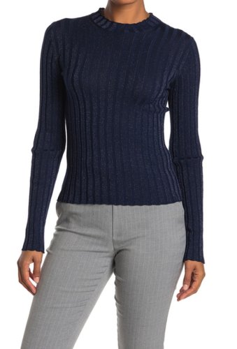 Imbracaminte femei vince ribbed wool blend knit mock neck pullover top hydra