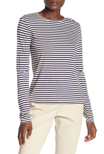 Imbracaminte femei vince striped long sleeve t-shirt naturalmarine