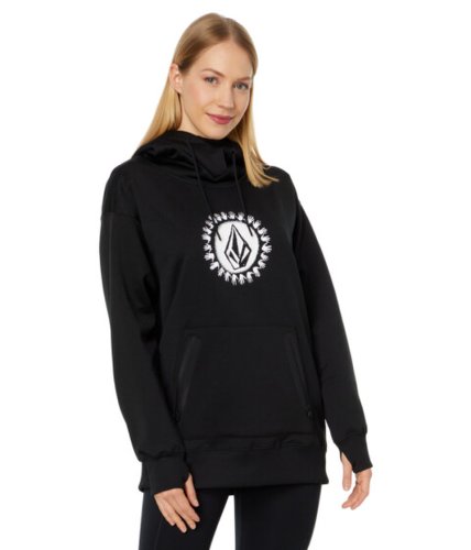 Imbracaminte femei volcom spring shred hoodie black