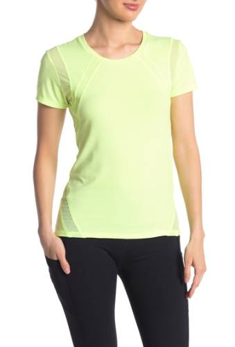 Imbracaminte femei x by gottex crew neck mesh t-shirt neon